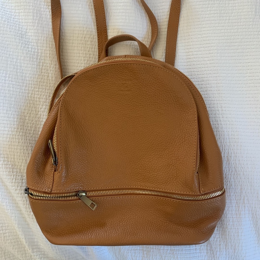 REAL leather mini backpack!